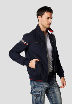 Veste technique coupe vent bleu marine homme - Koroshi 2611JA13