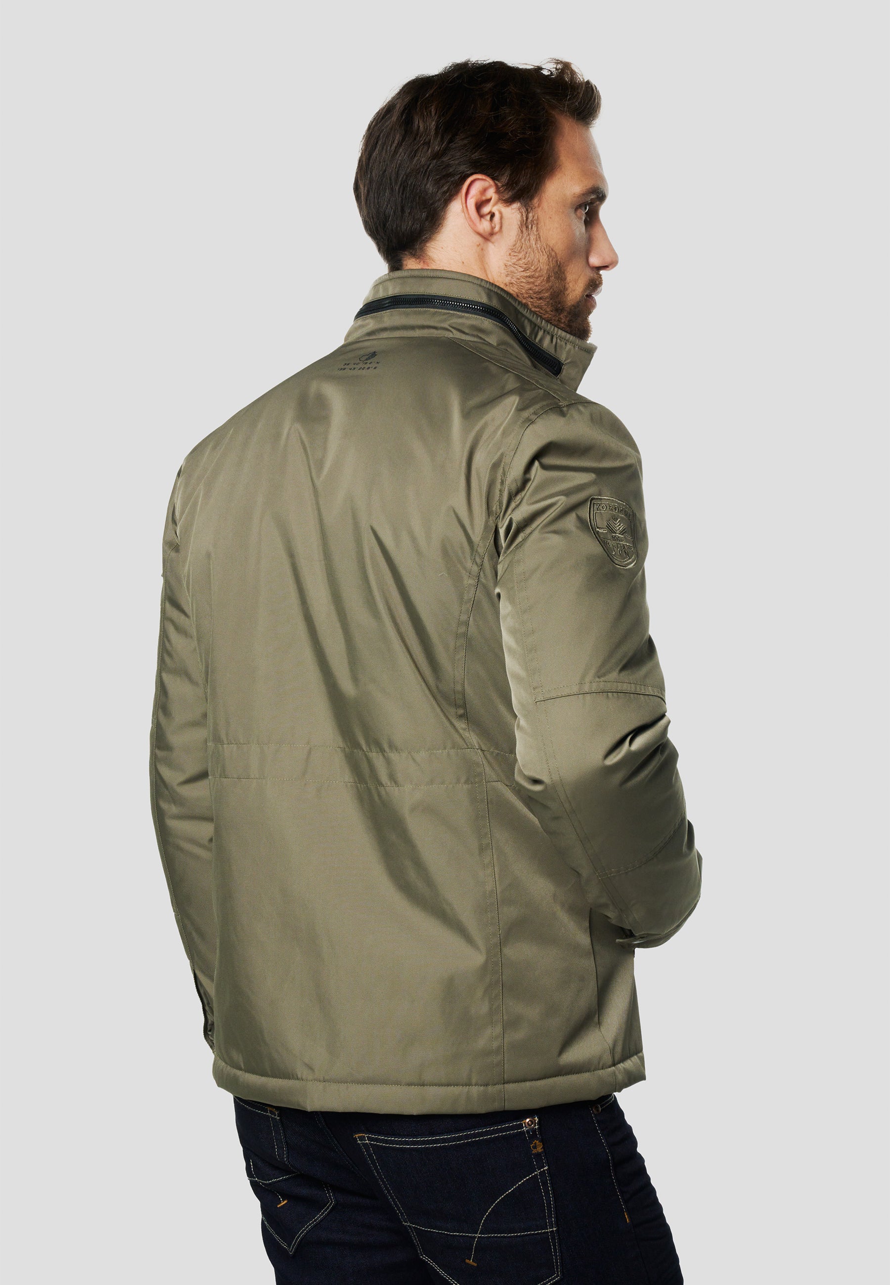 Chaqueta técnica estilo field hombre verde - Koroshi 2611JA22