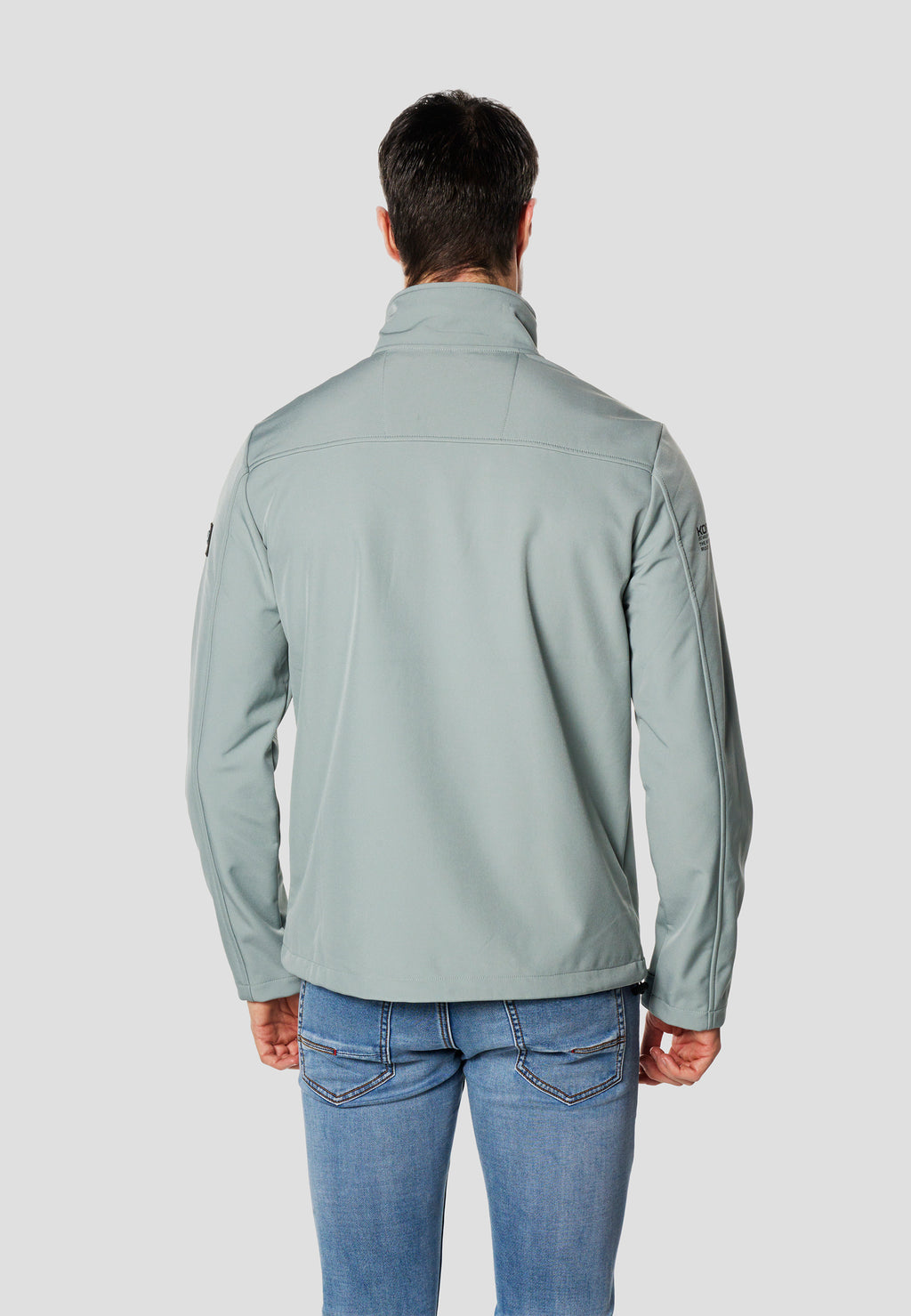 Chaqueta técnica softshell hombre azul turquesa - Koroshi 2611JA41