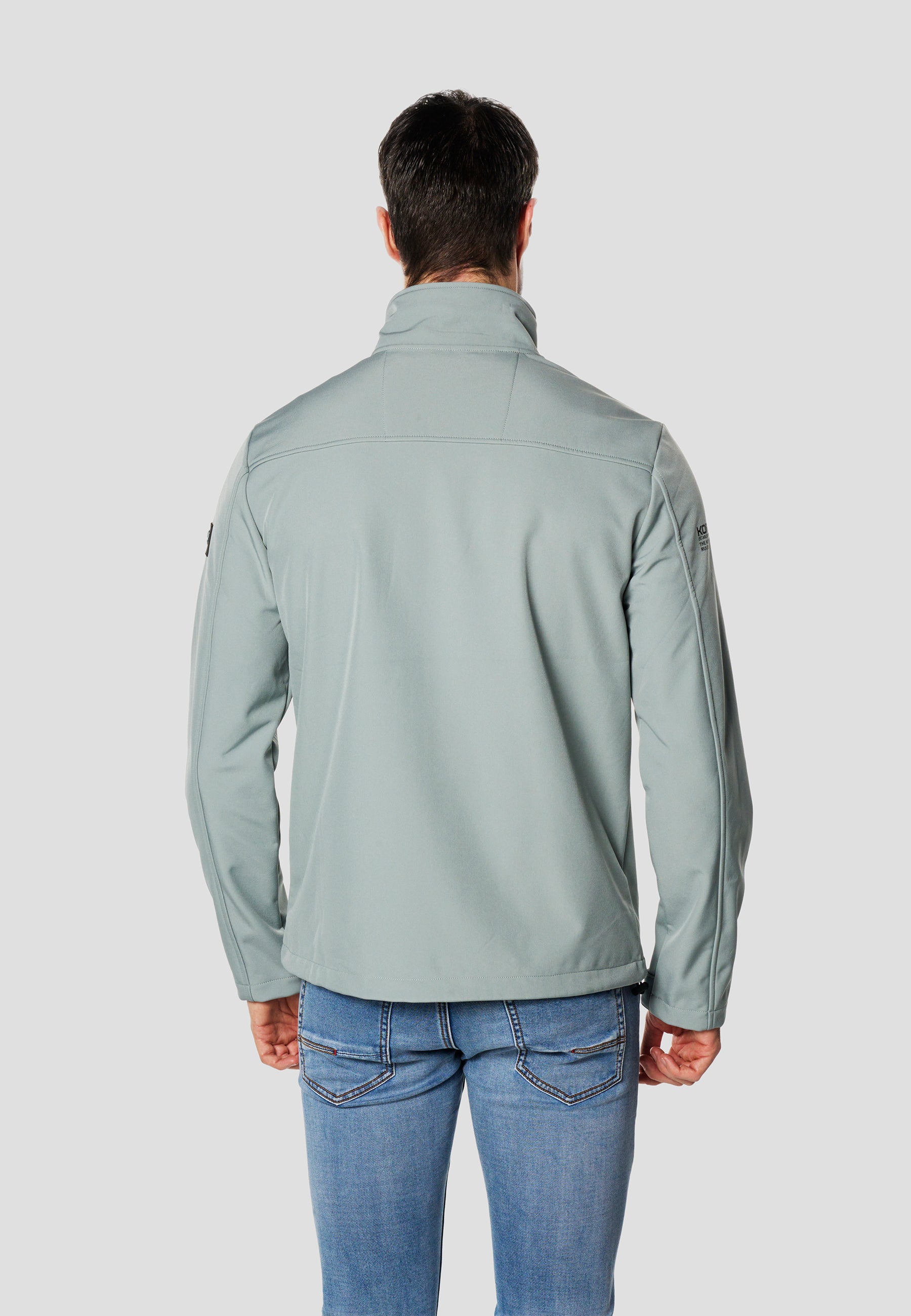 Chaqueta técnica softshell hombre azul turquesa - Koroshi 2611JA41