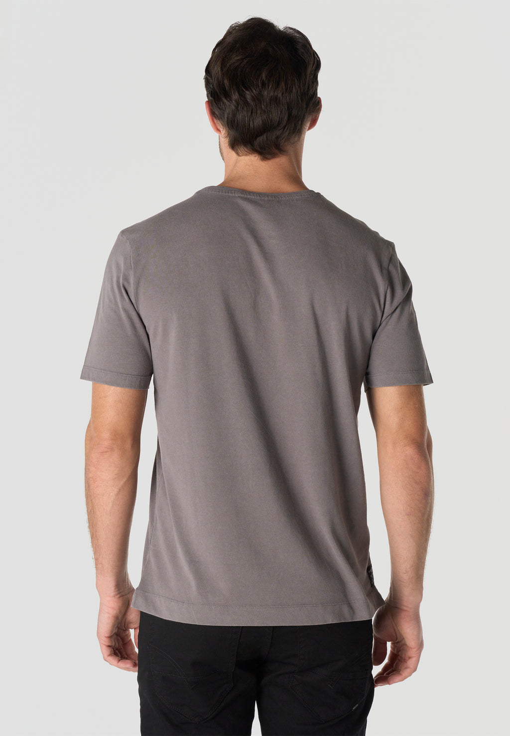 Printed cotton crew t-shirt