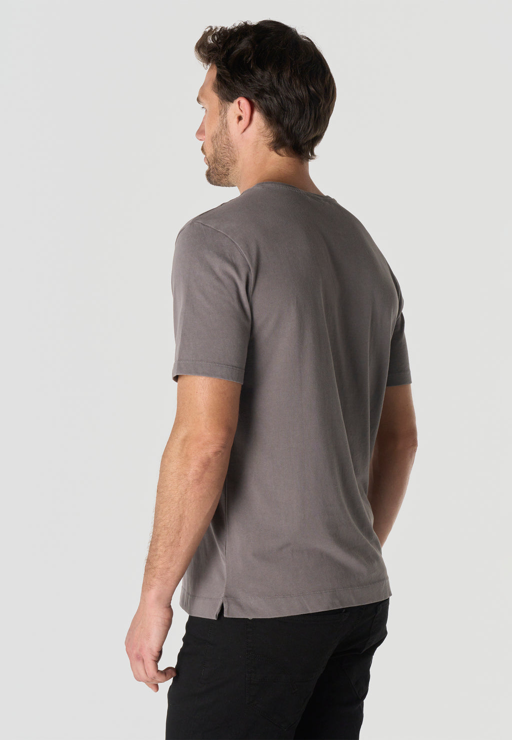Printed cotton crew t-shirt