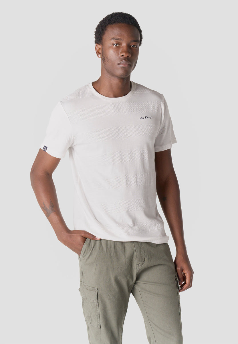 Herren-T-Shirt aus Baumwolle mit Rundhalsausschnitt