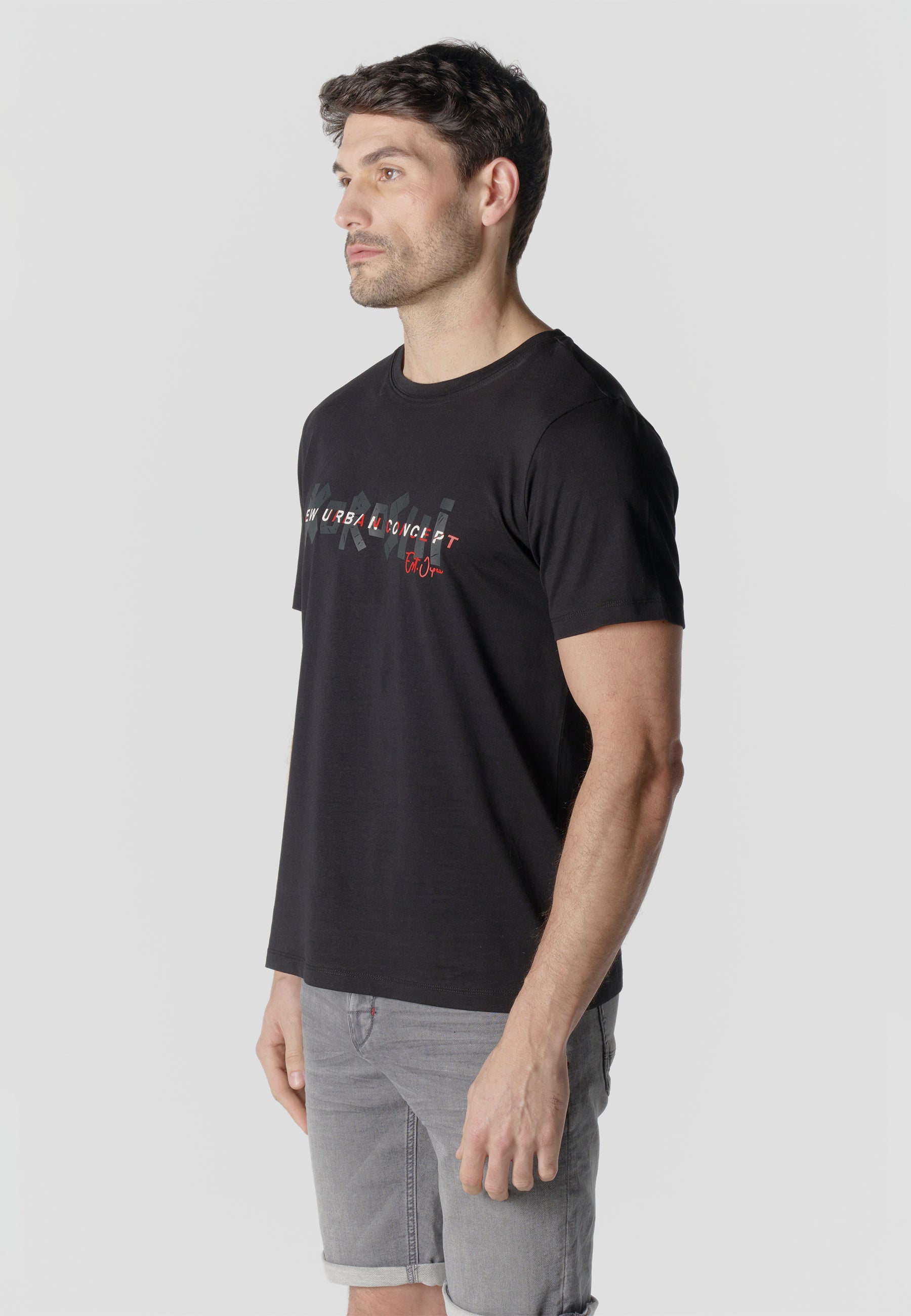 Koroshi SHORT SLEEVE - Camicia - black/nero Koroshi SHORT SLEEVE - Camicia - black/nero