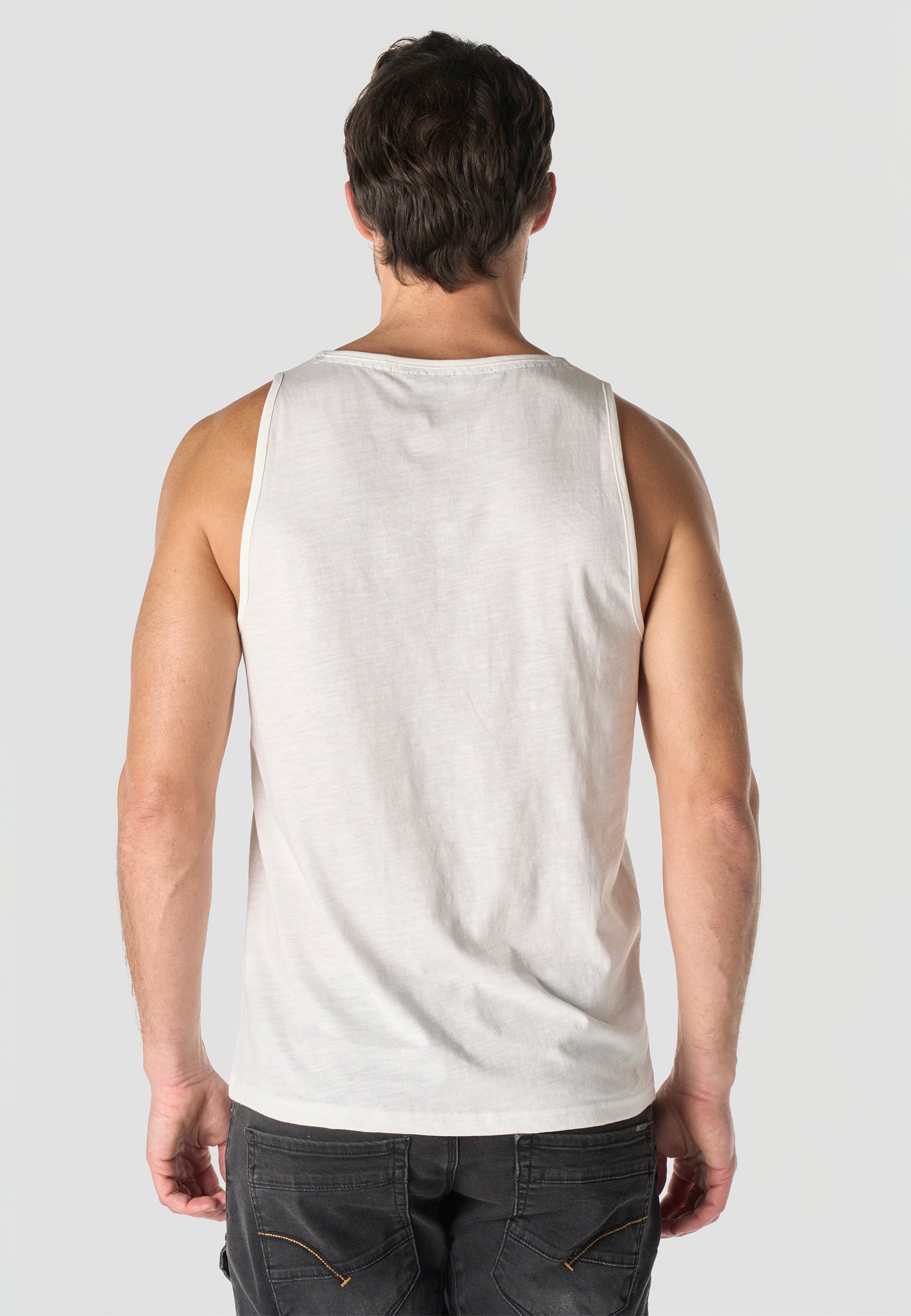 Bedrucktes Tanktop aus Baumwolle