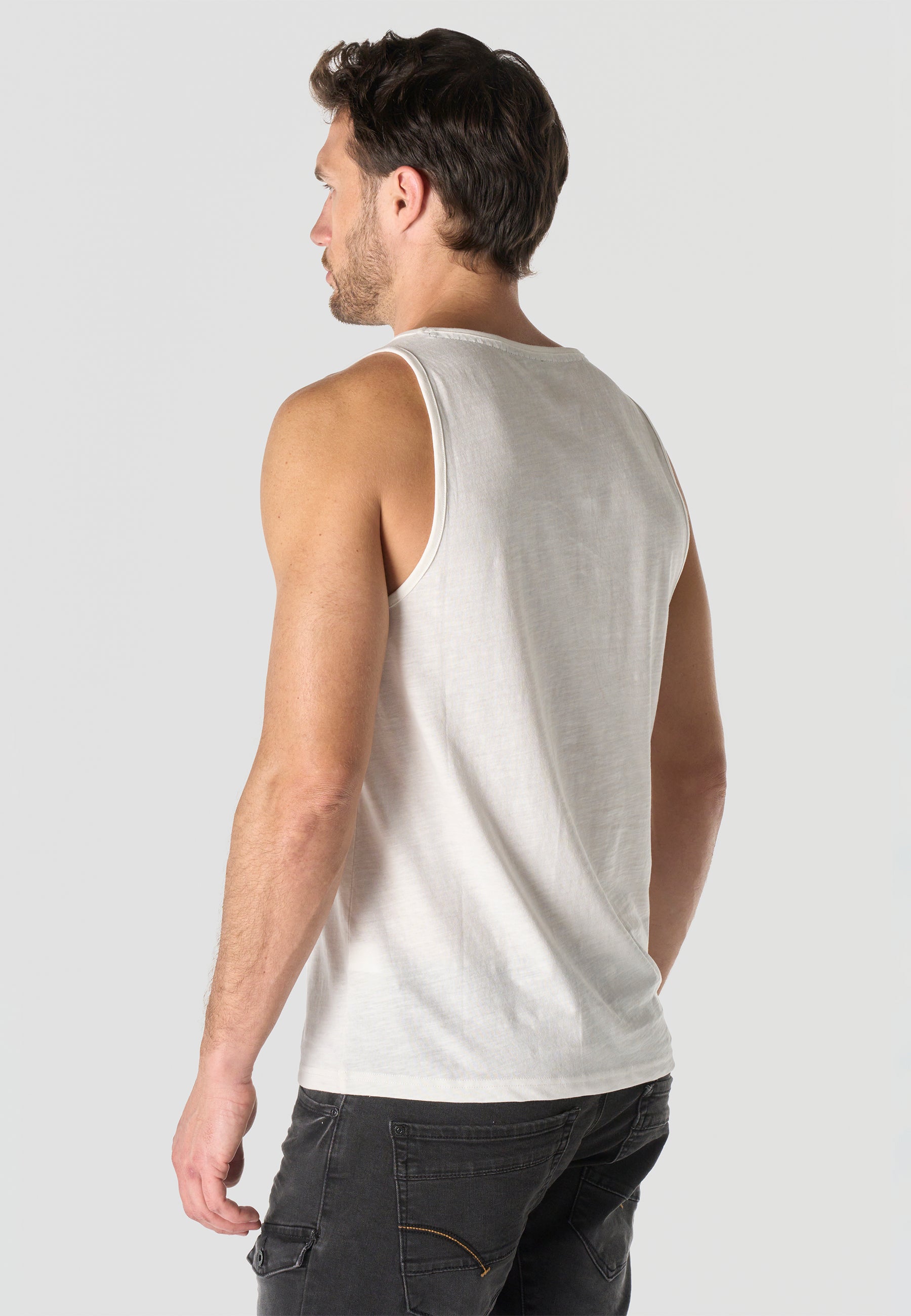 Bedrucktes Tanktop aus Baumwolle