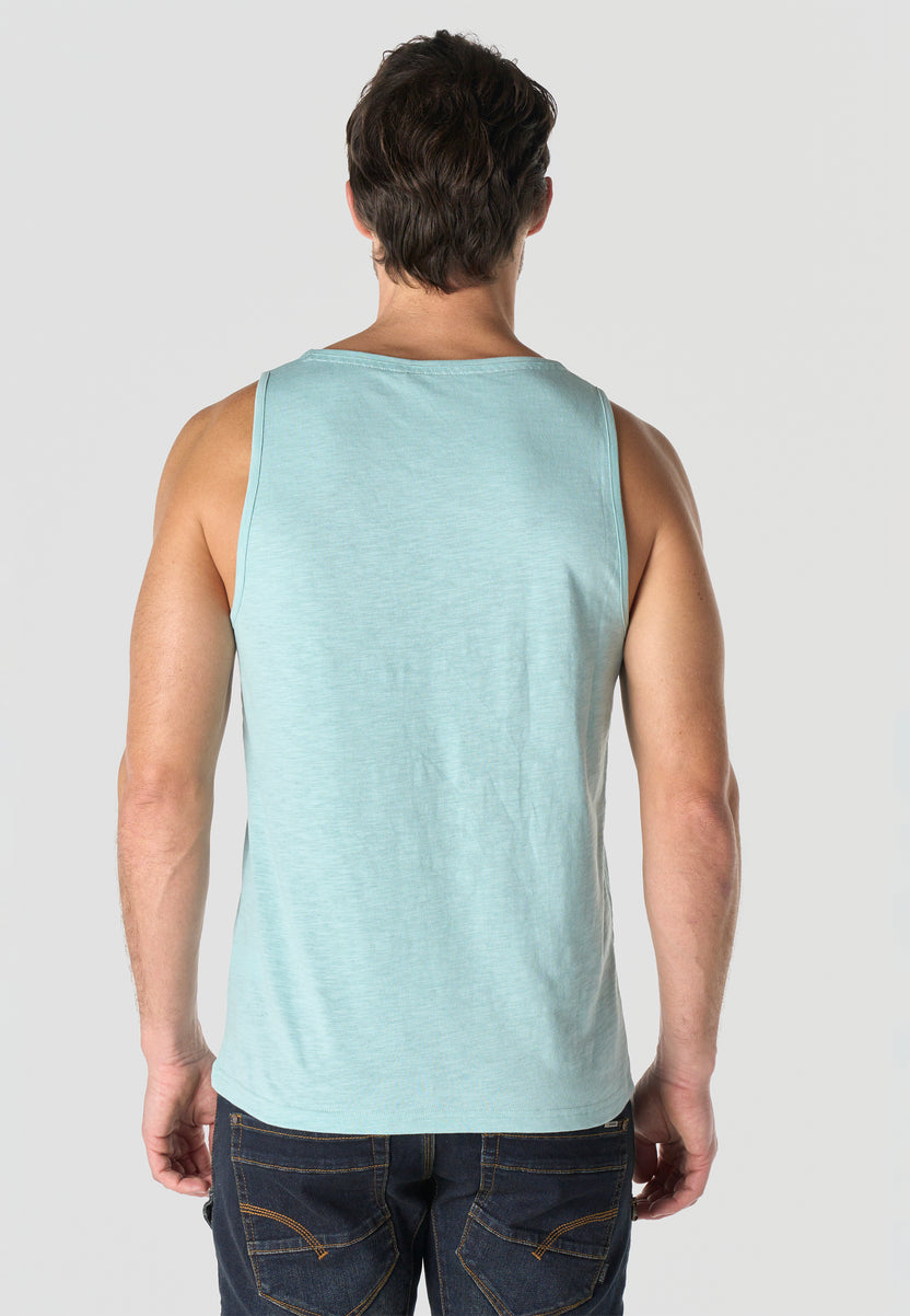 Bedrucktes Tanktop aus Baumwolle