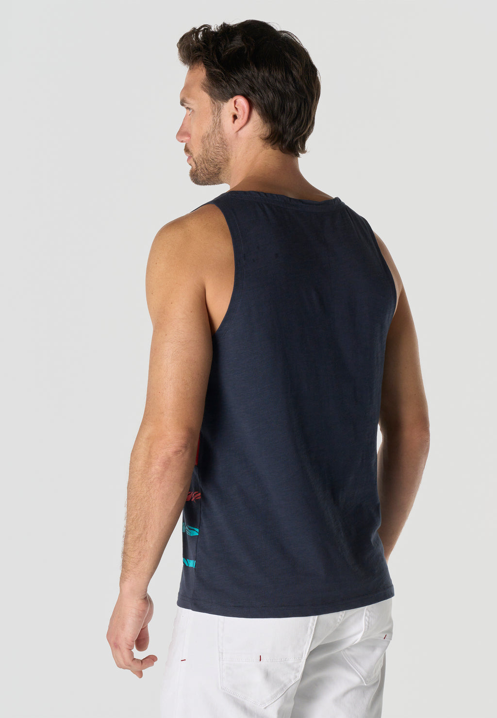 Samarreta tirants estampat tropical home navy - Koroshi 2611MS35