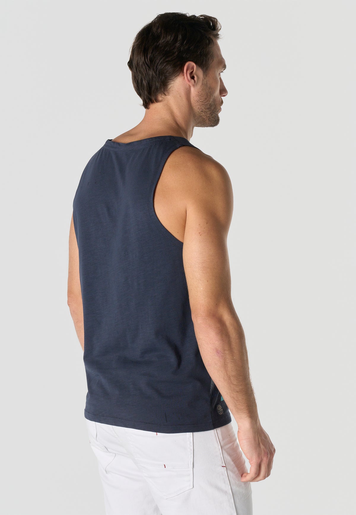 Samarreta tirants estampat tropical home navy - Koroshi 2611MS35