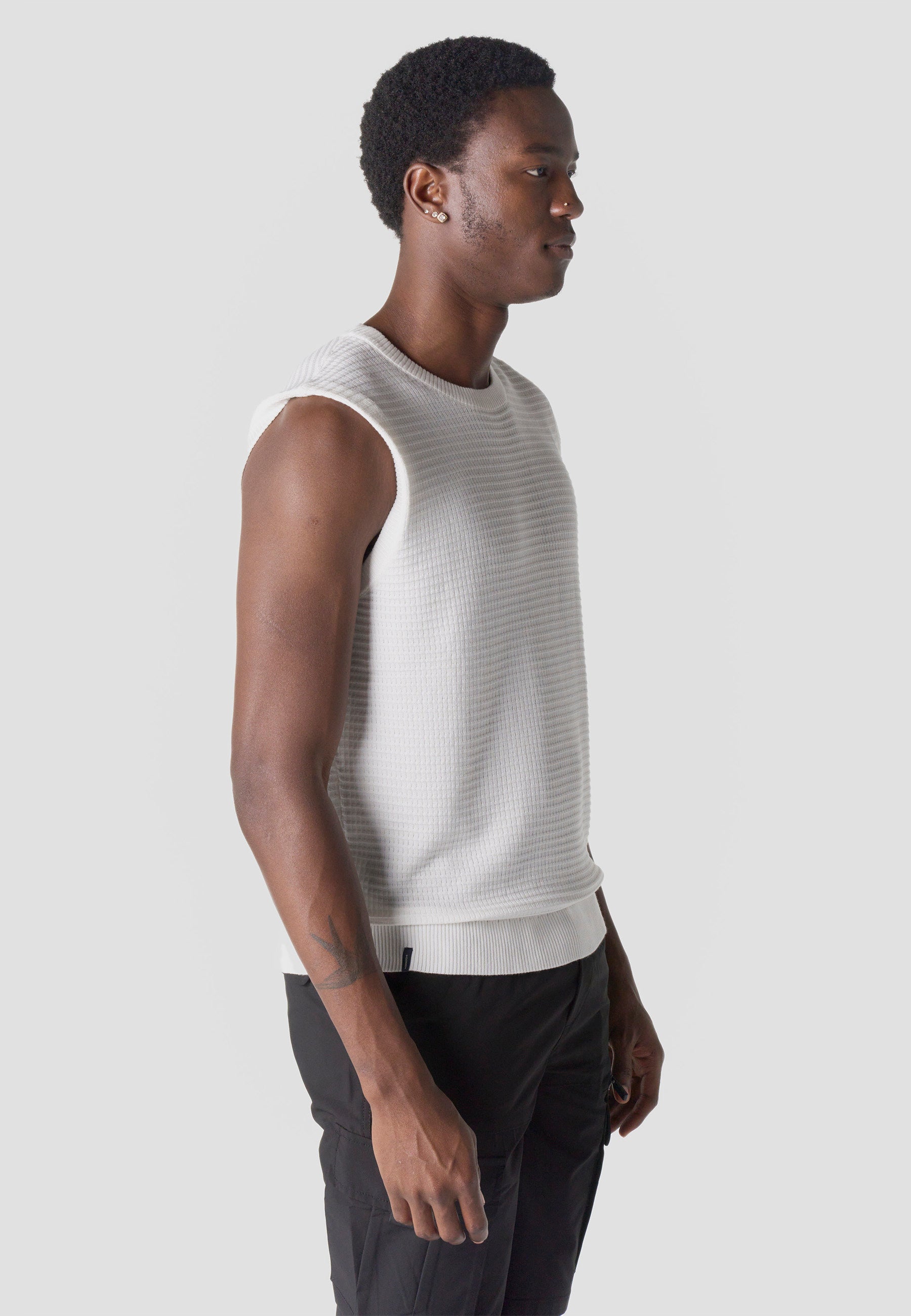 Camiseta boxing punto tricot hombre cruda - Koroshi 2611MS43