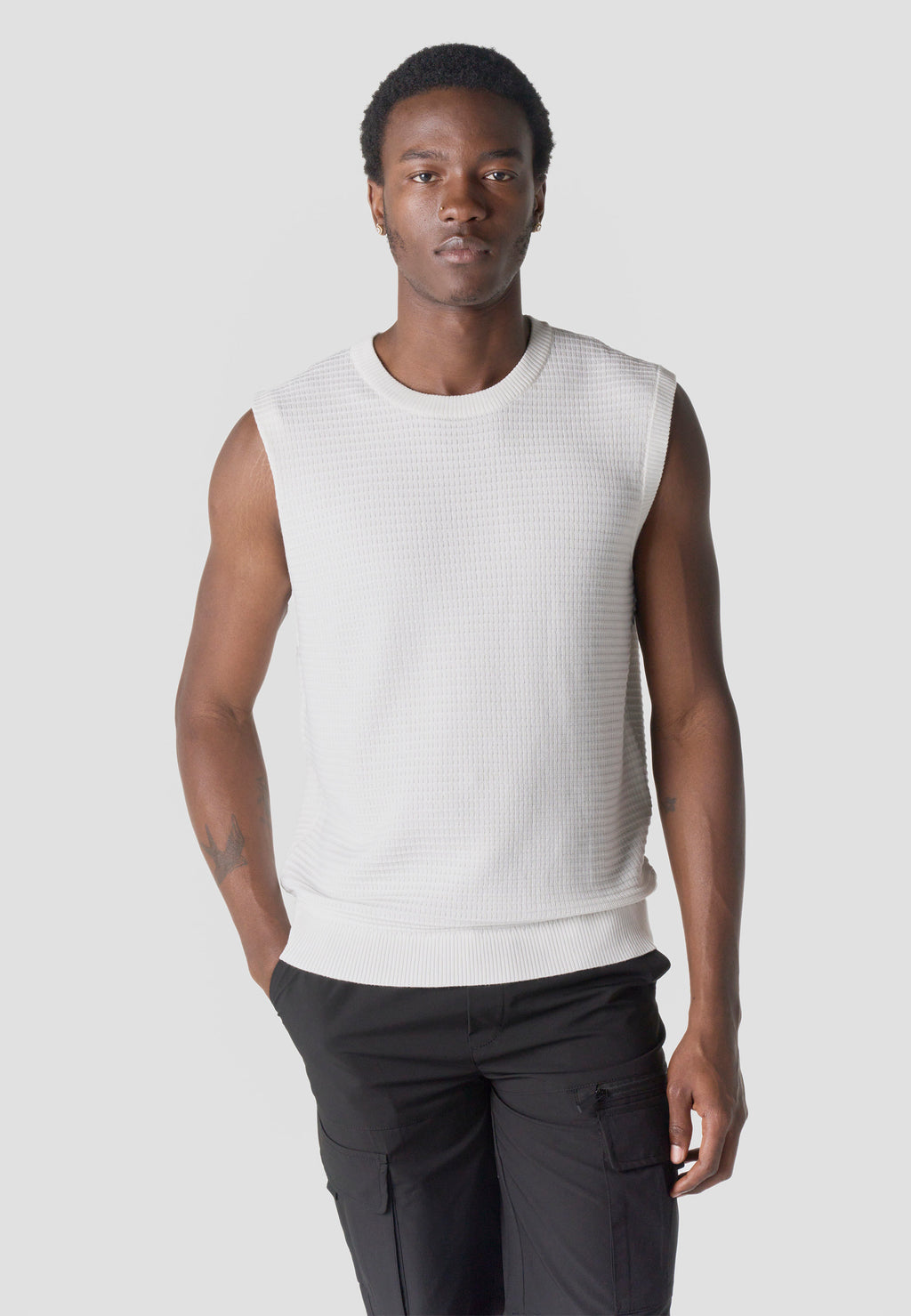 Camiseta boxing punto tricot hombre cruda - Koroshi 2611MS43
