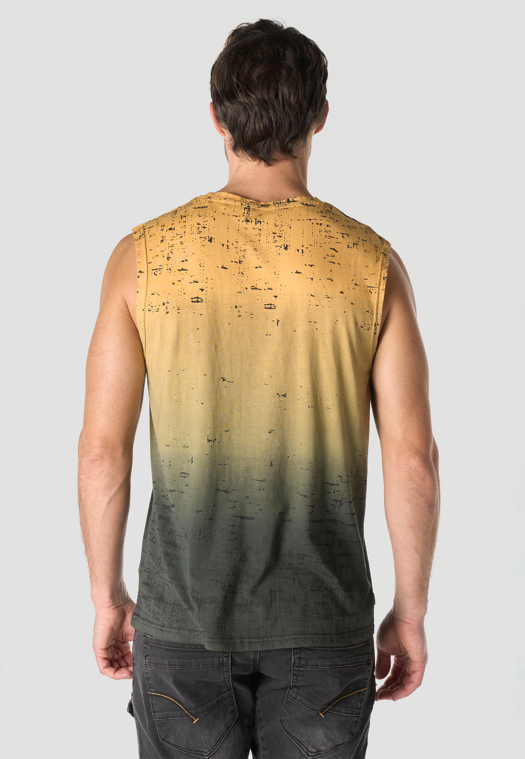 Camiseta boxing estampado all over hombre amarilla - Koroshi 2611MS47