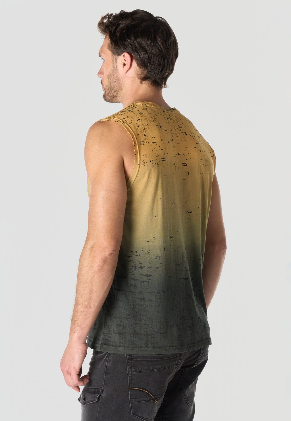 Camiseta boxing estampado all over hombre amarilla - Koroshi 2611MS47