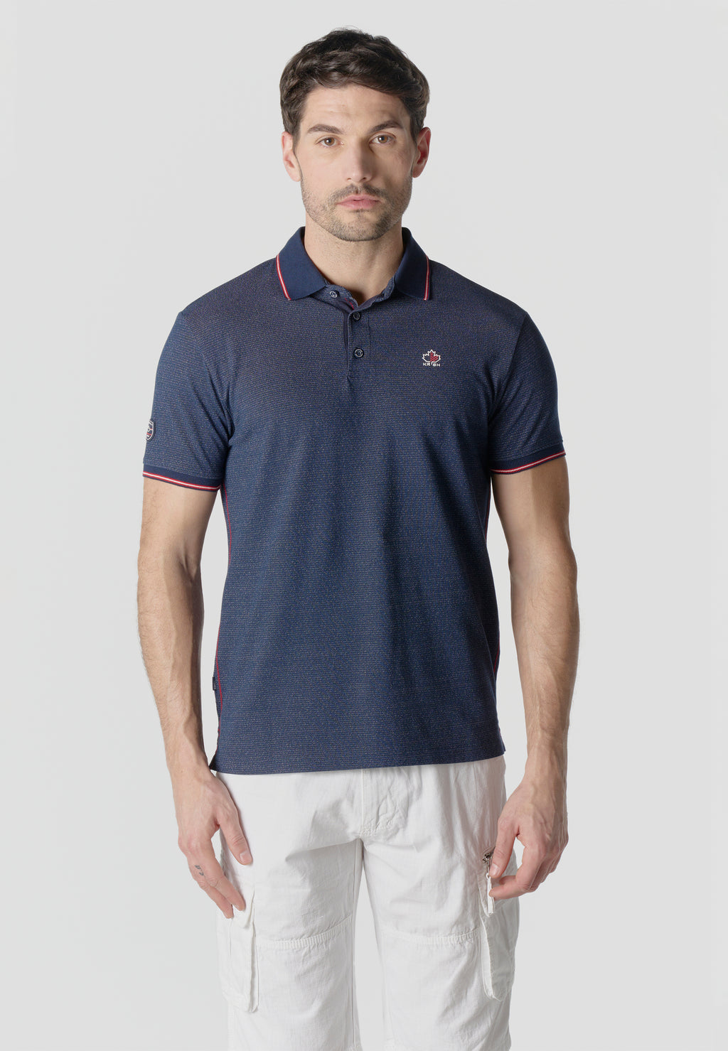 Polo piqué manches courtes homme marine - Koroshi 2611PC00