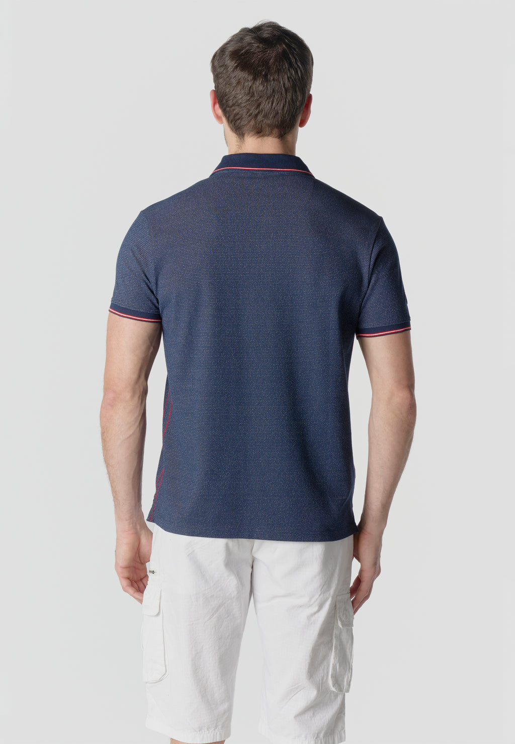 Polo piqué manches courtes homme marine - Koroshi 2611PC00