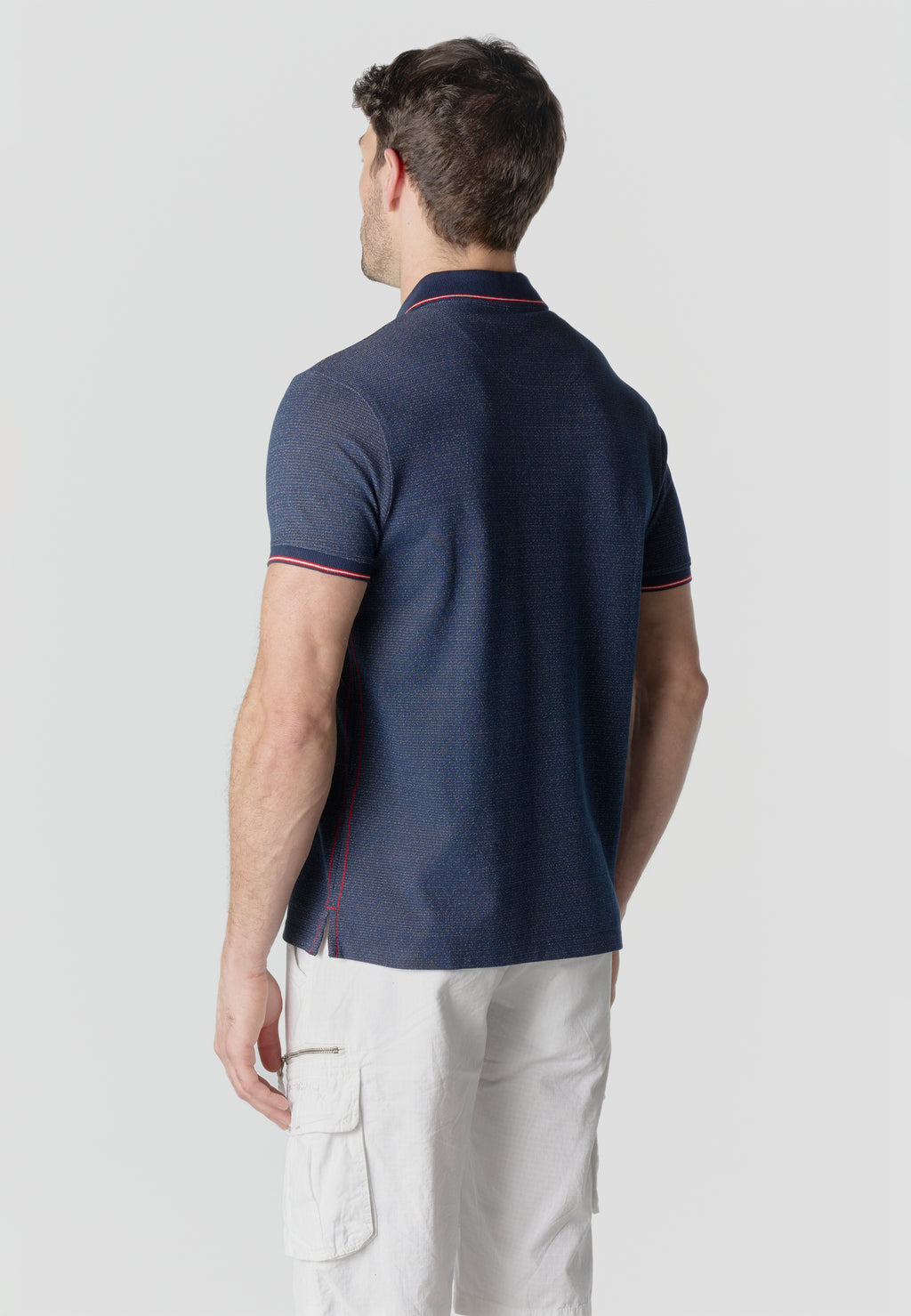 Polo piqué manches courtes homme marine - Koroshi 2611PC00