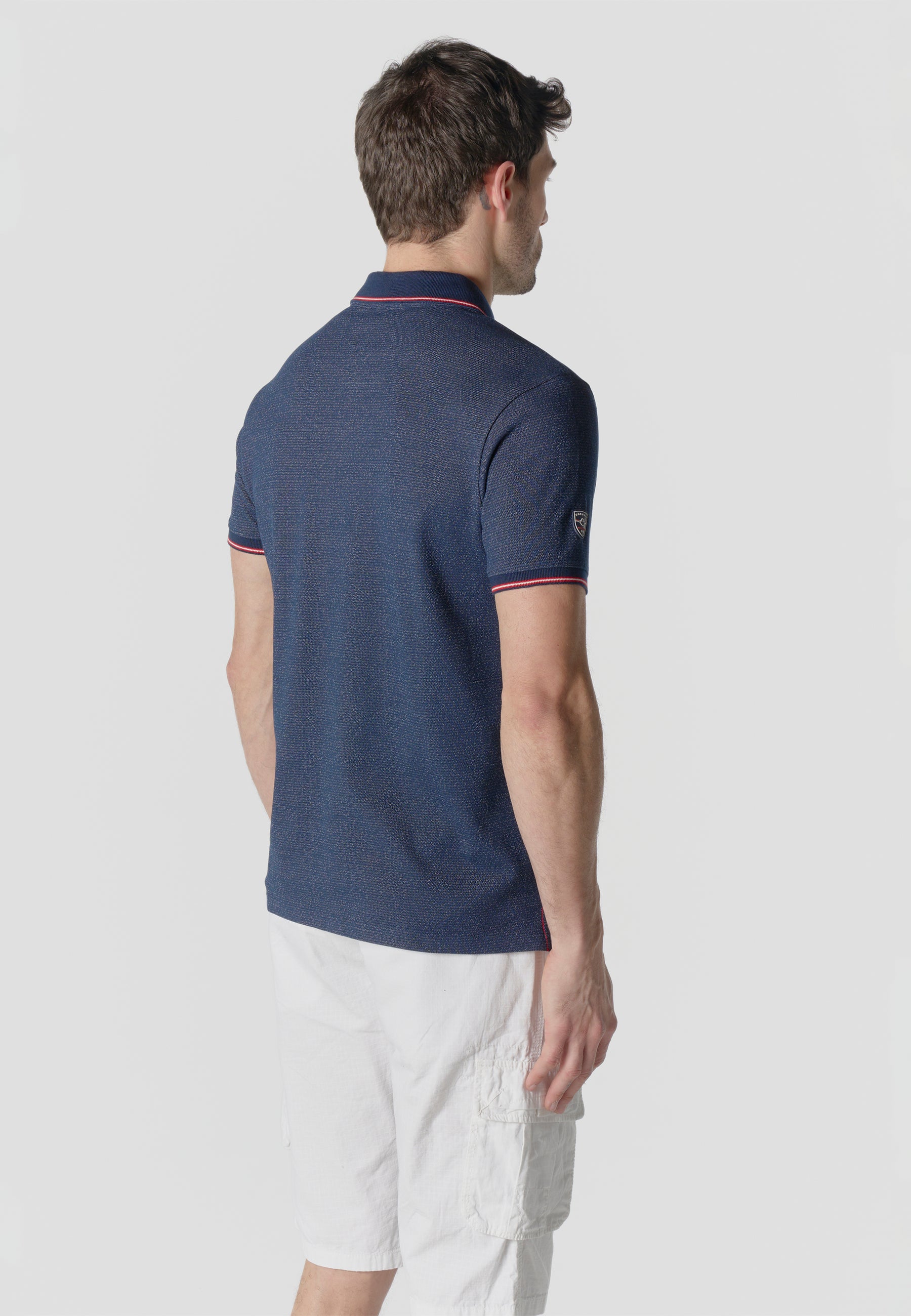 Polo piqué manches courtes homme marine - Koroshi 2611PC00