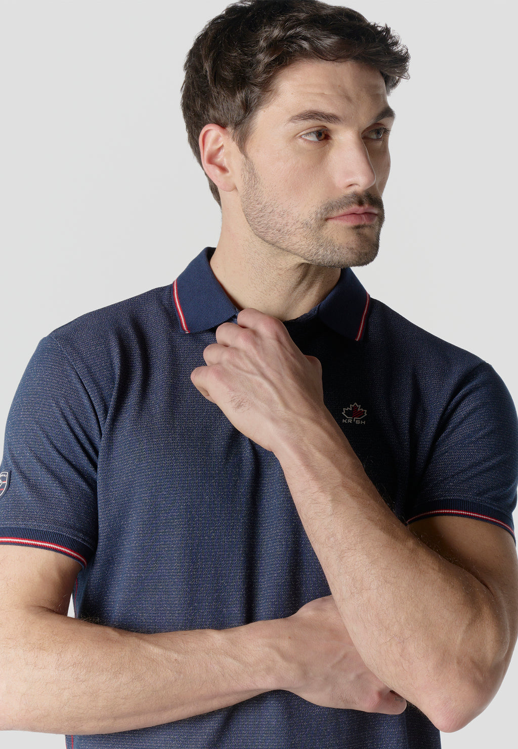 Polo piqué manches courtes homme marine - Koroshi 2611PC00