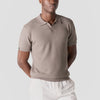 Polo maille structurée homme