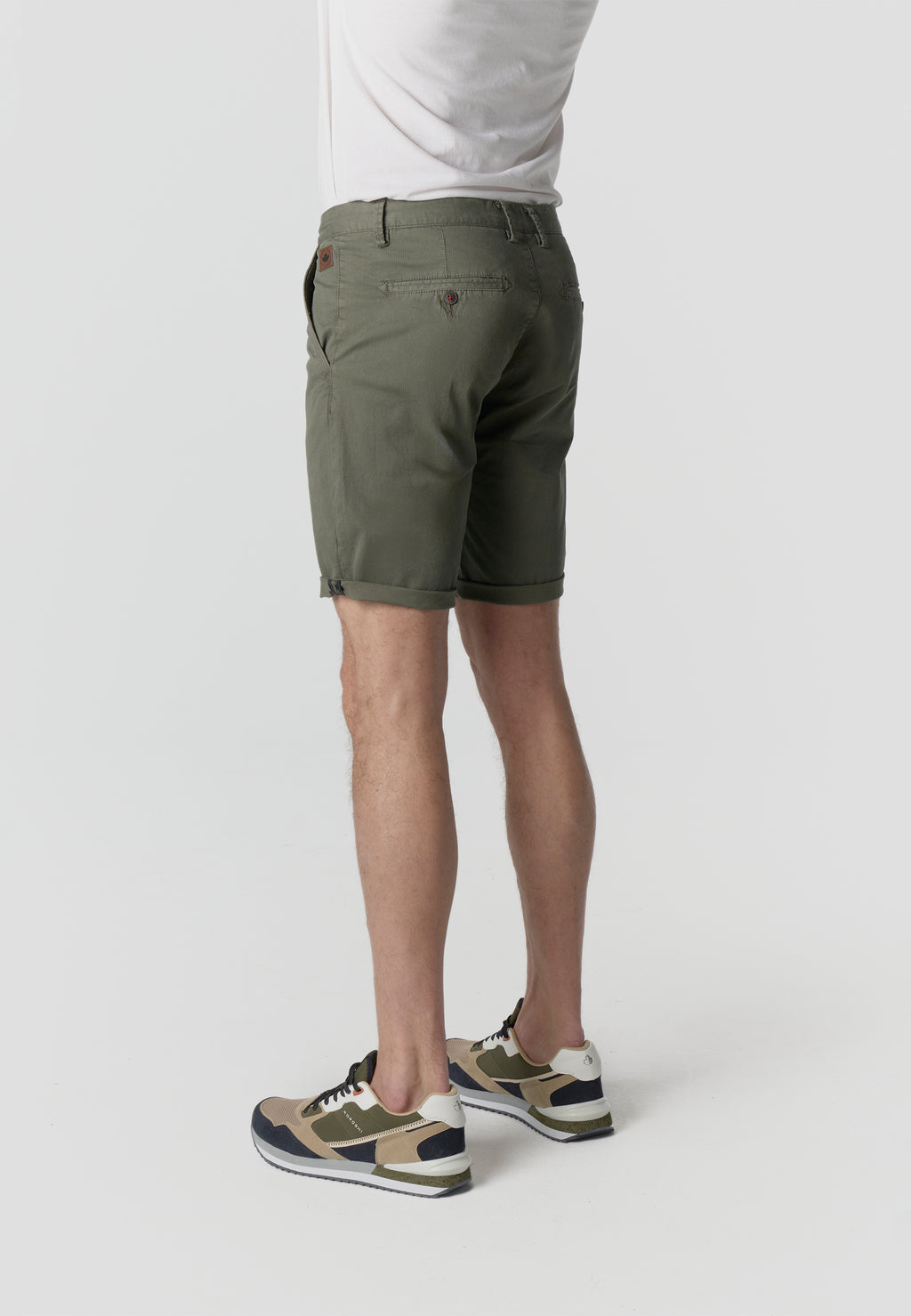 Men's cotton chinos khaki - Koroshi 2611PS08