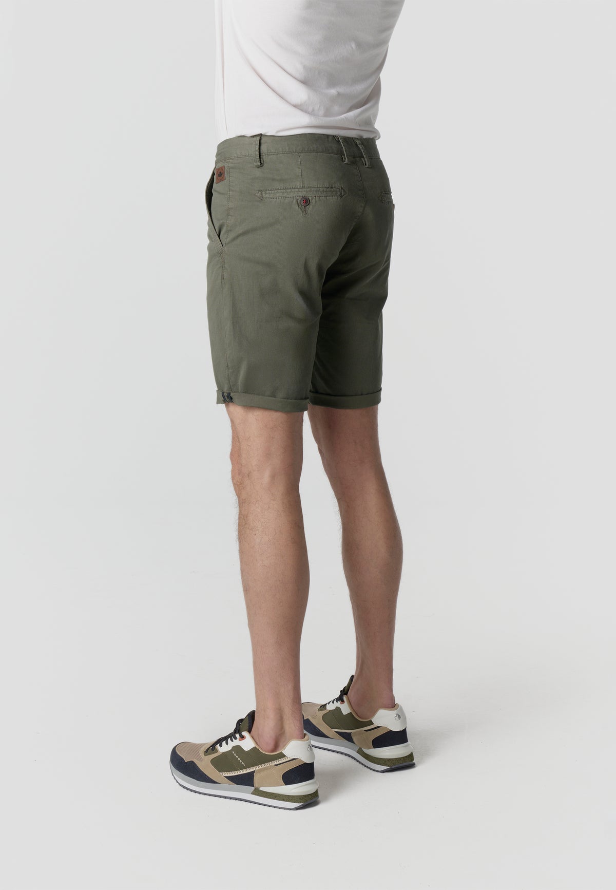 Men's cotton chinos khaki - Koroshi 2611PS08