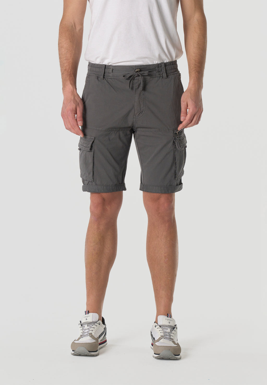 Bermuda cargo algodón relaxed hombre gris - Koroshi 2611PS12