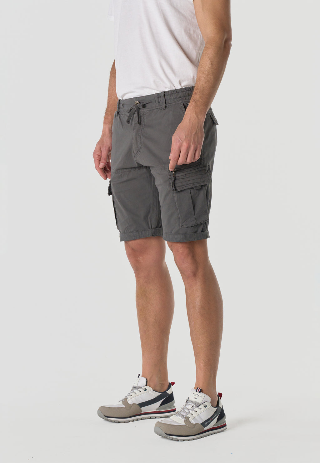 Bermuda cargo algodón relaxed hombre gris - Koroshi 2611PS12