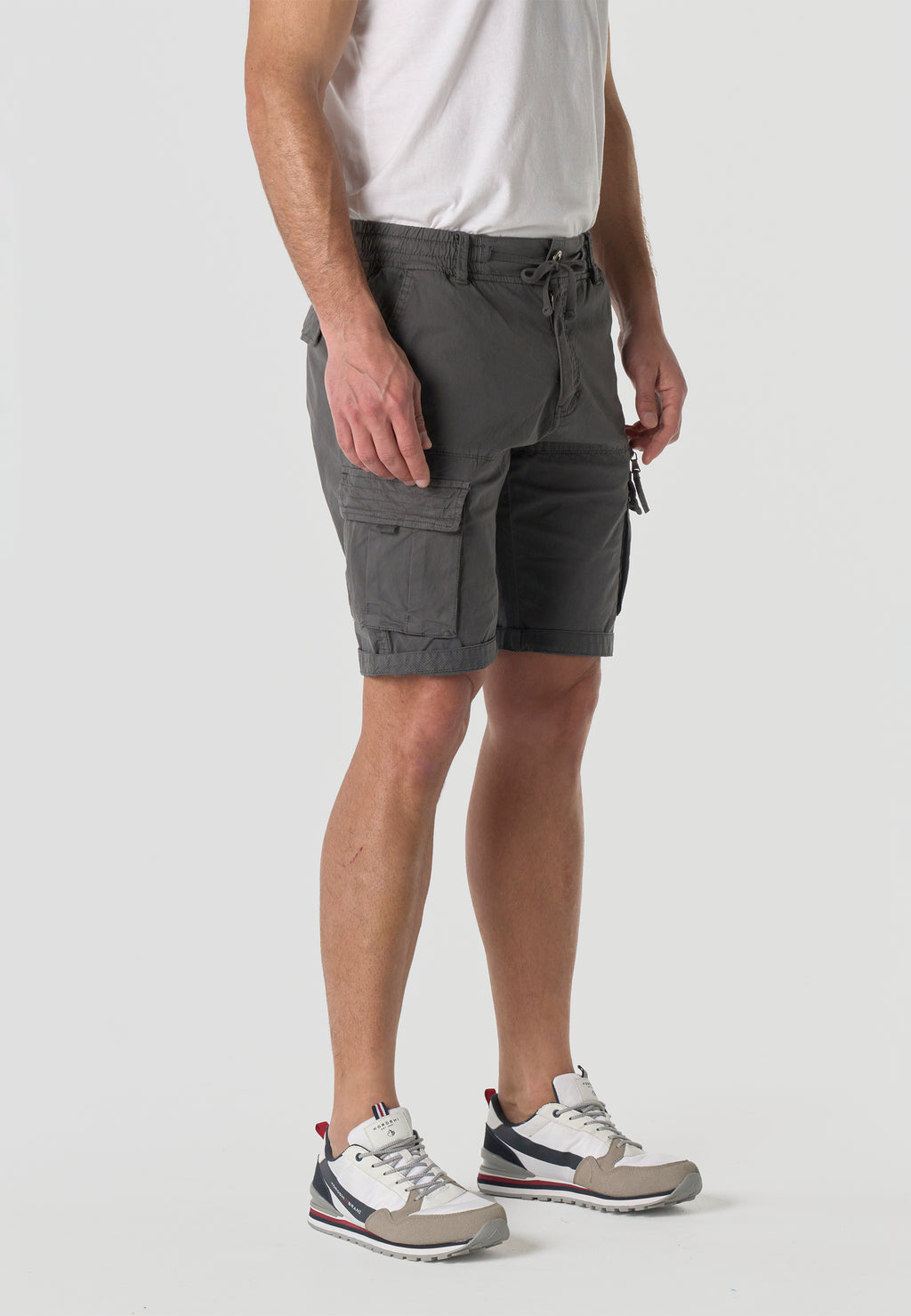 Bermuda cargo algodón relaxed hombre gris - Koroshi 2611PS12