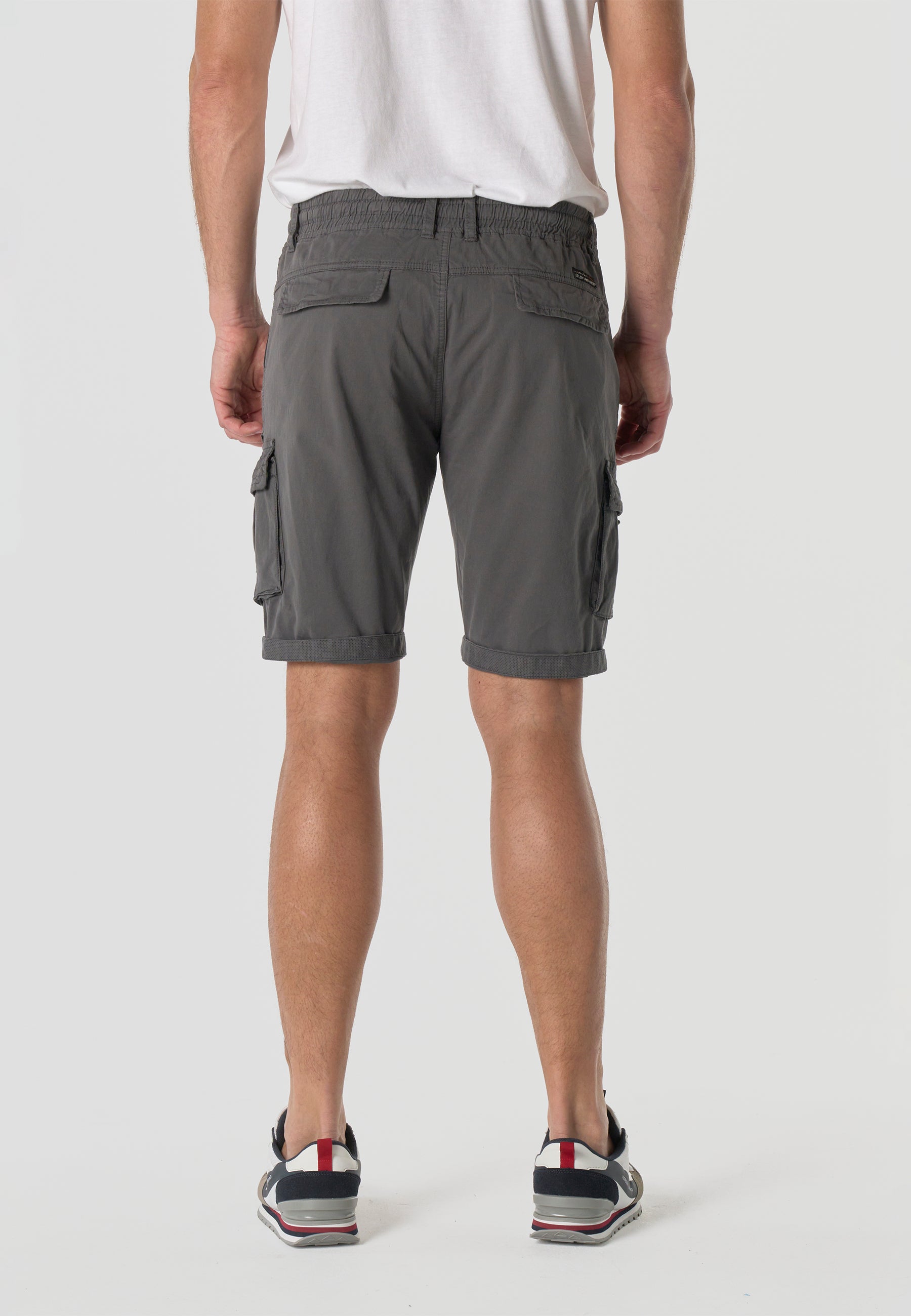 Bermuda cargo algodón relaxed hombre gris - Koroshi 2611PS12