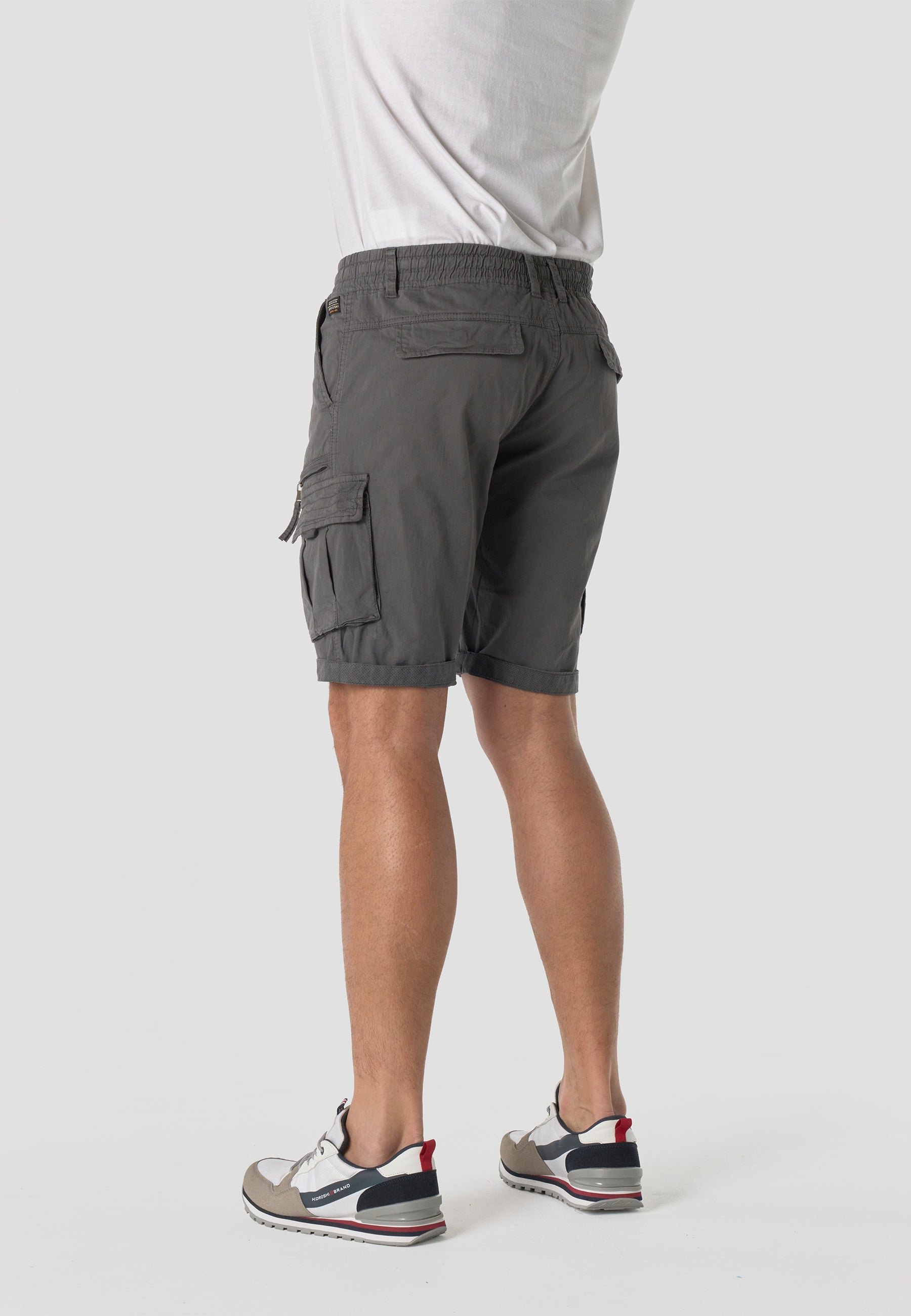 Bermuda cargo algodón relaxed hombre gris - Koroshi 2611PS12
