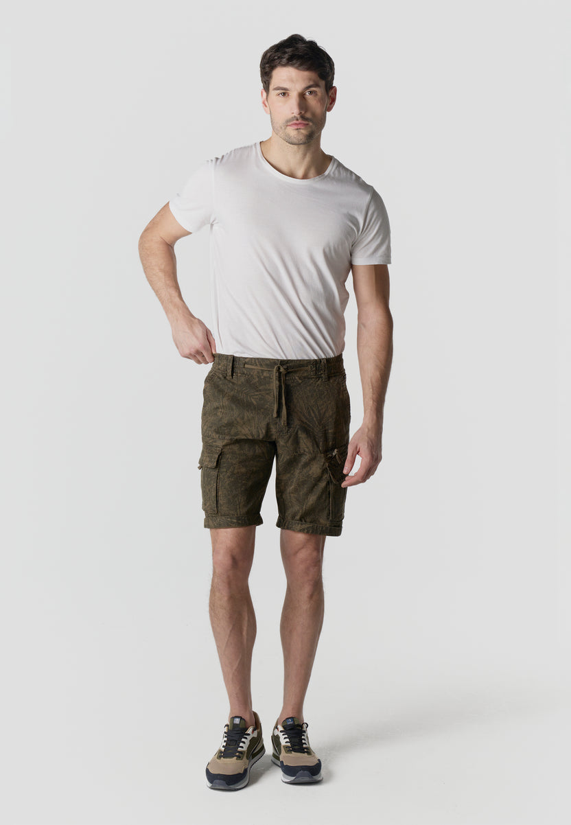 Men's relaxed cotton cargo