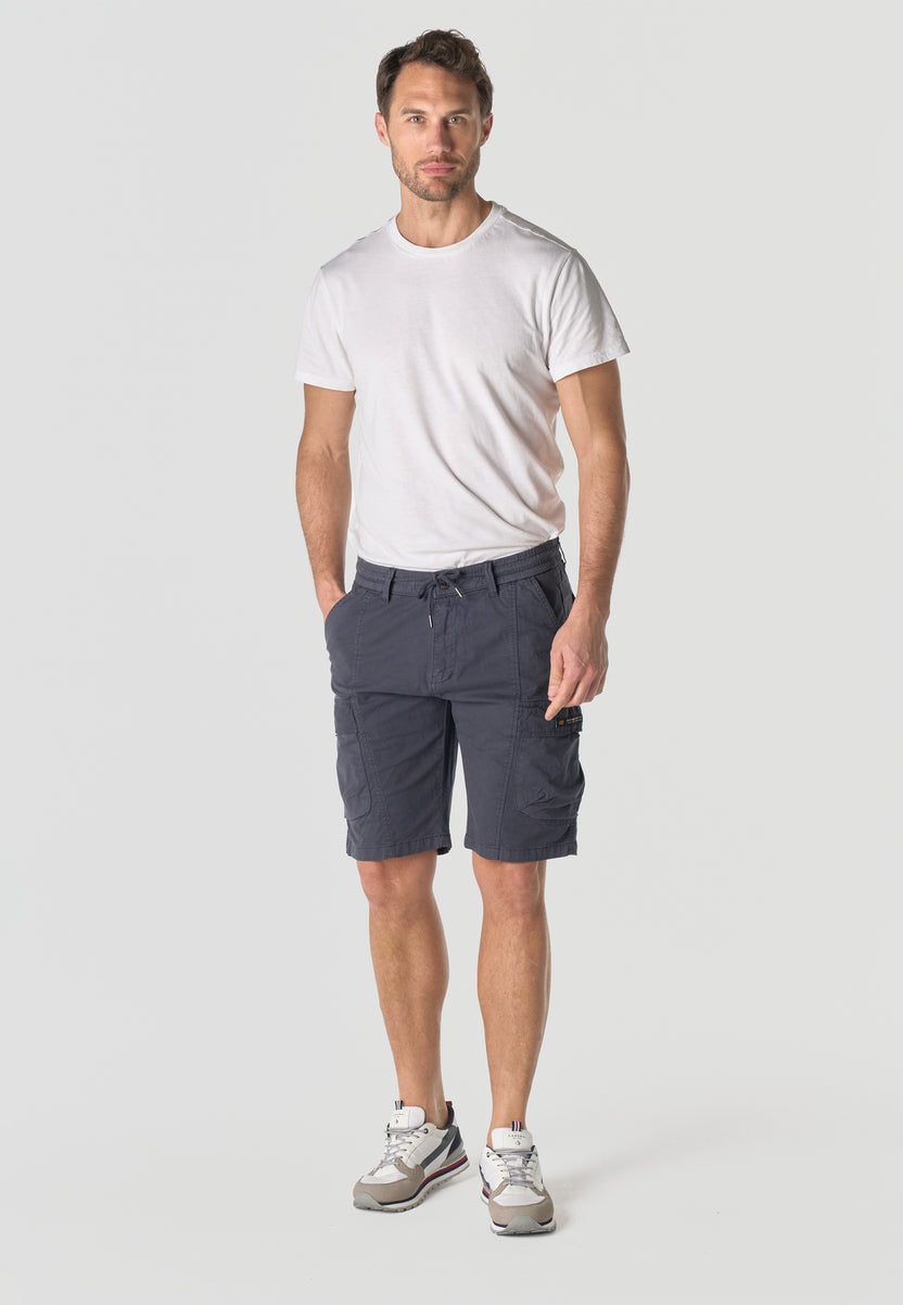 Bermuda cargo algodón relaxed hombre navy - Koroshi 2611PS13