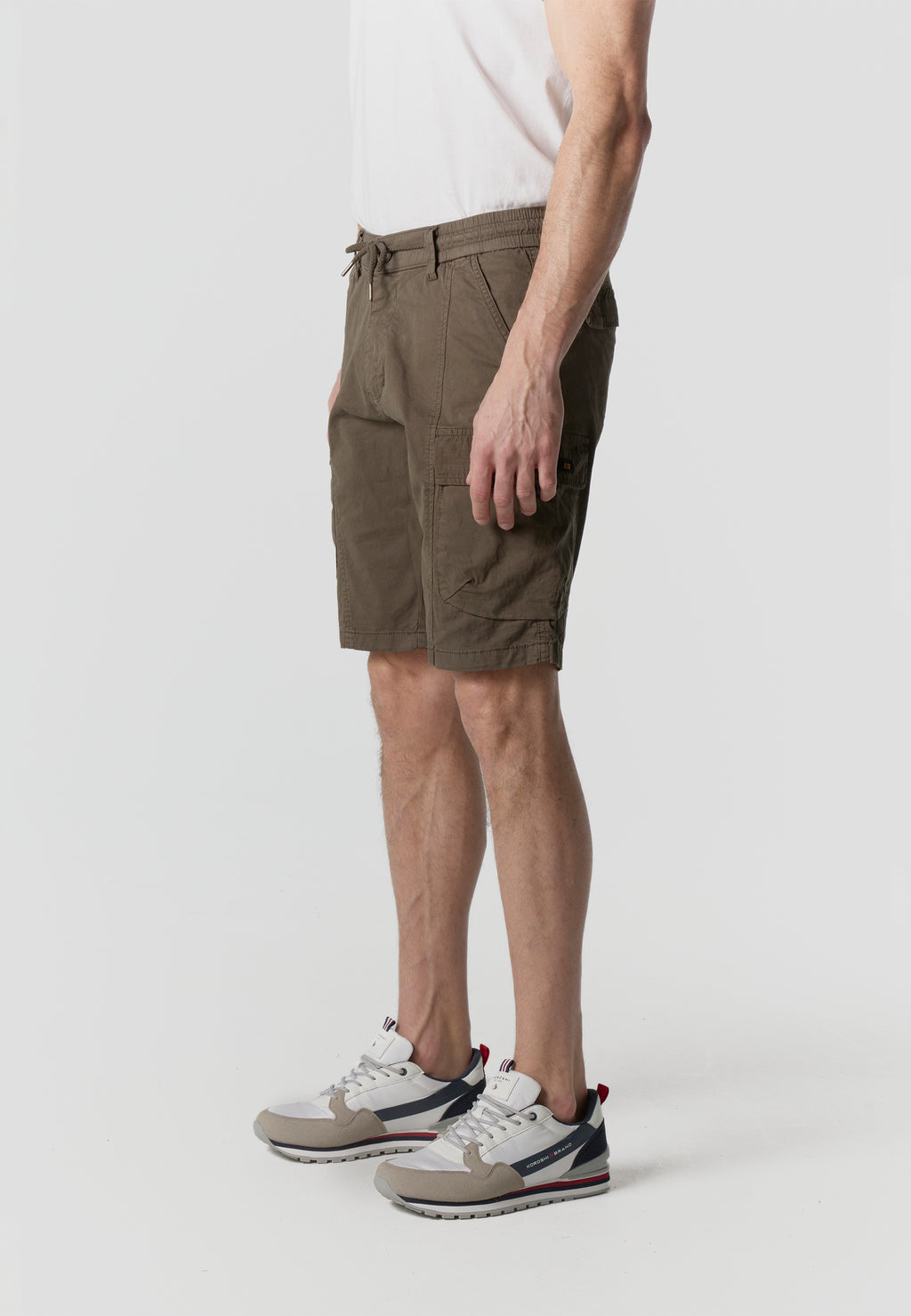 Short cargo décontracté en coton pour homme olive - Koroshi 2611PS13
