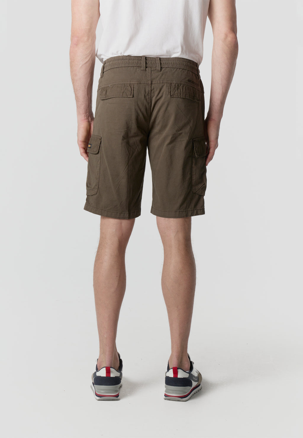 Short cargo décontracté en coton pour homme olive - Koroshi 2611PS13