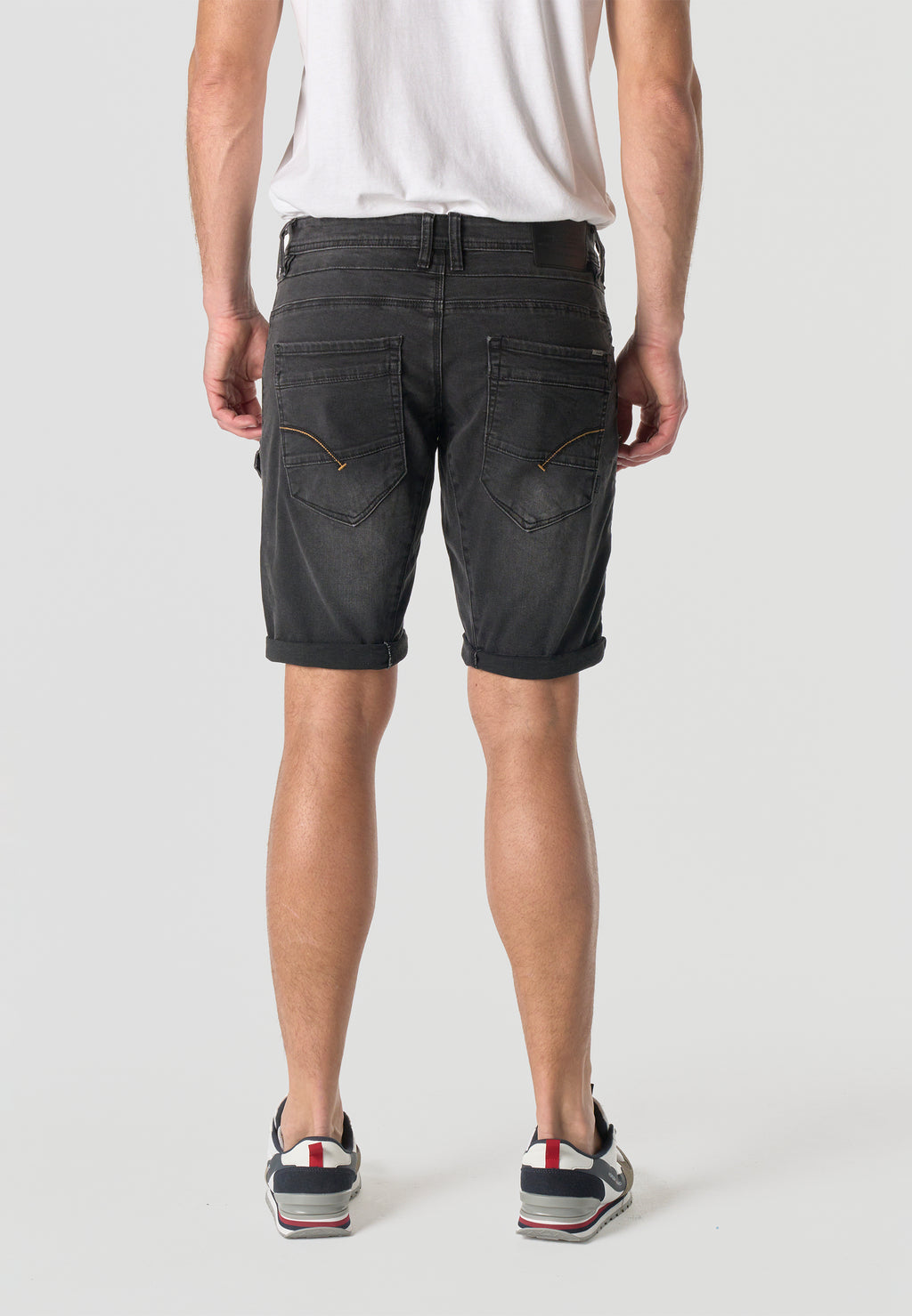 Bermuda cargo denim hombre negro - Koroshi 2611PS43