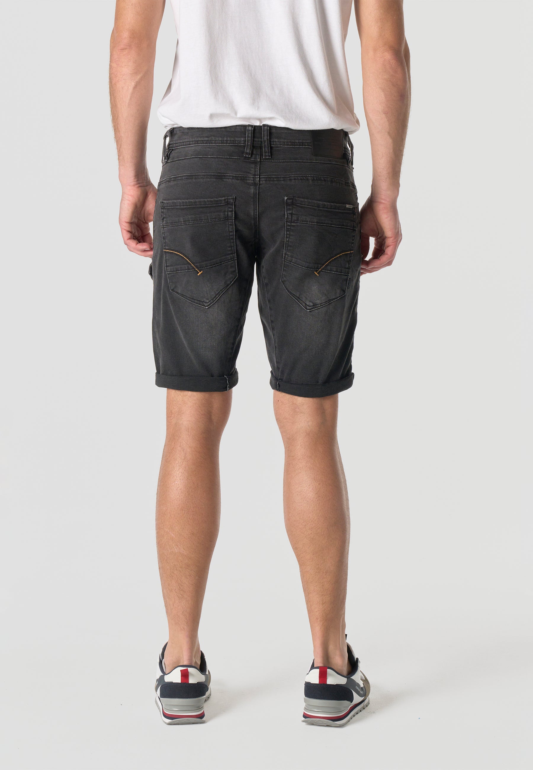 Bermuda cargo denim hombre negro - Koroshi 2611PS43
