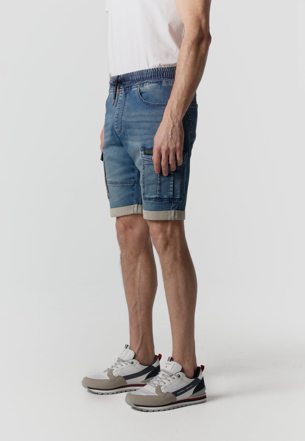 Short jogger càrrec denim home blau mitjà - Koroshi 2611PS86