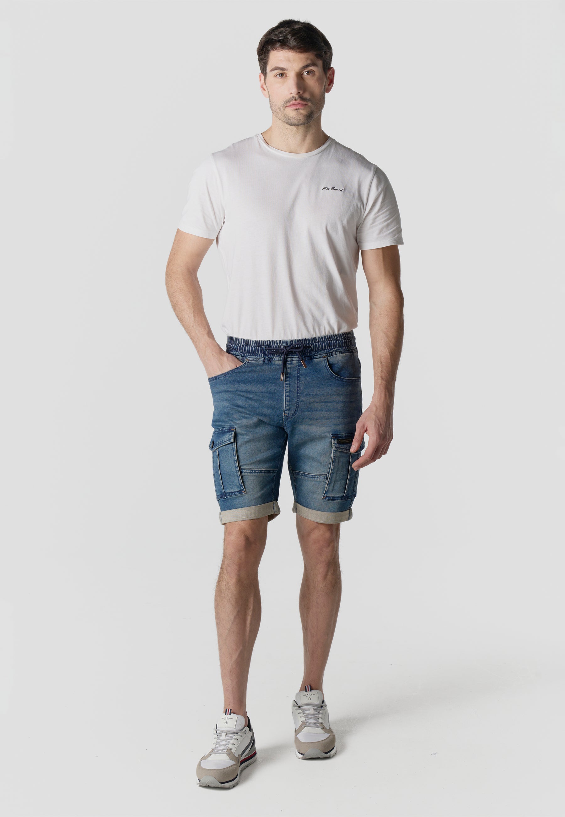 Cargo-Jeans-Joggingshorts für Herren
