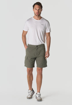 Lässige Herren-Cargoshorts aus Baumwolle in Khaki – Koroshi 2611PS93