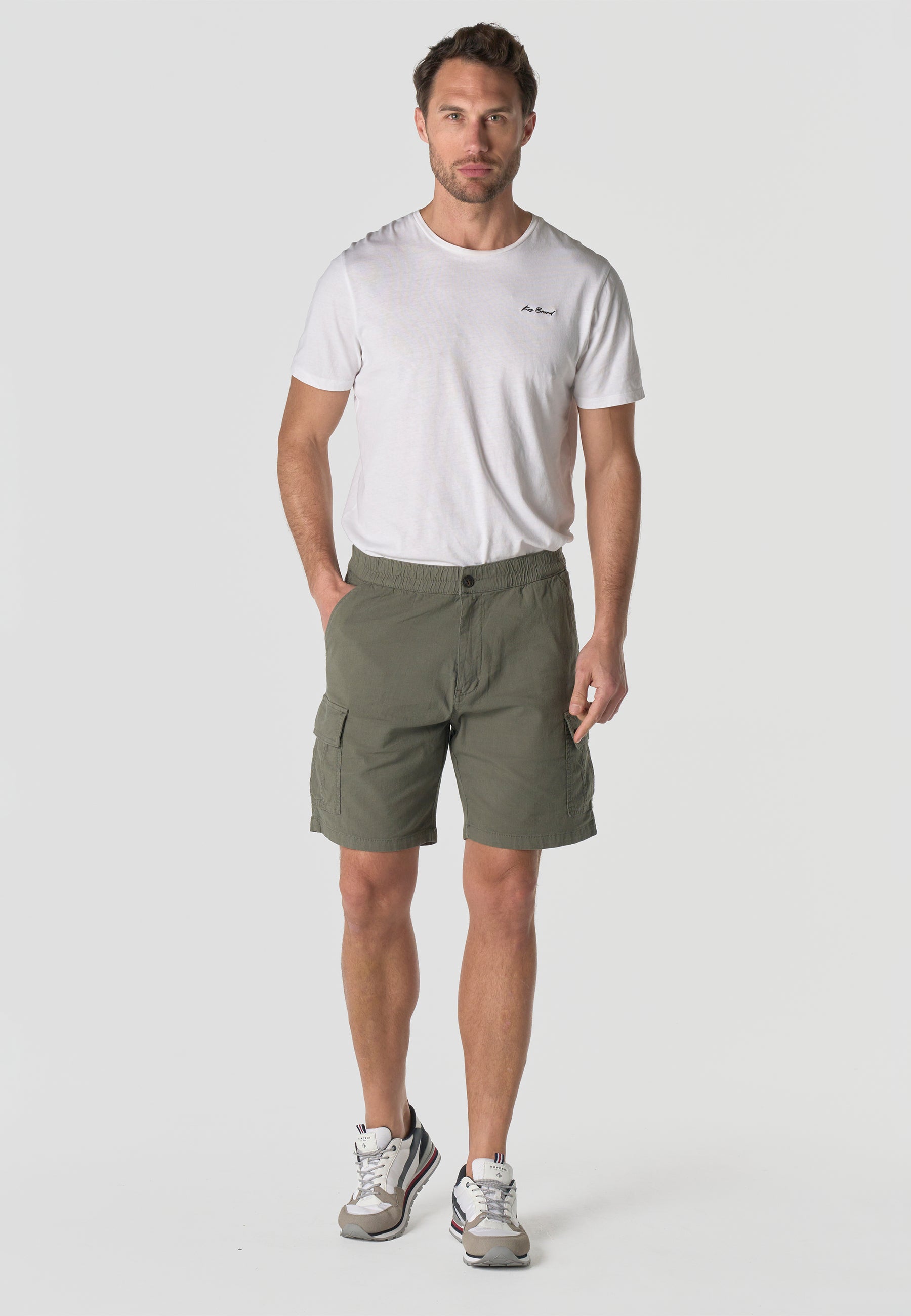 Relaxed color cotton cargo