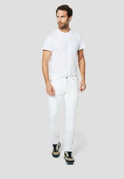 Herren Jeans Stretch in Farben Weiß Grün Oliv Stein | Koroshi