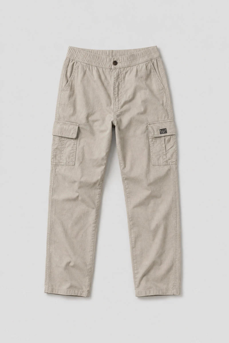 Pantalón Cargo Relaxed Hombre Algodón Lino Elástico | Koroshi