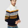 Jersey punto tricot cuello rayas hombre
