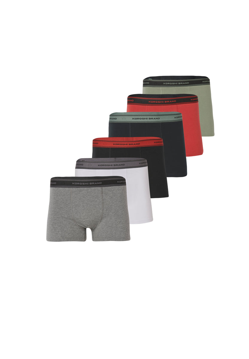 7er-Pack Herren-Boxershorts aus elastischer Baumwolle