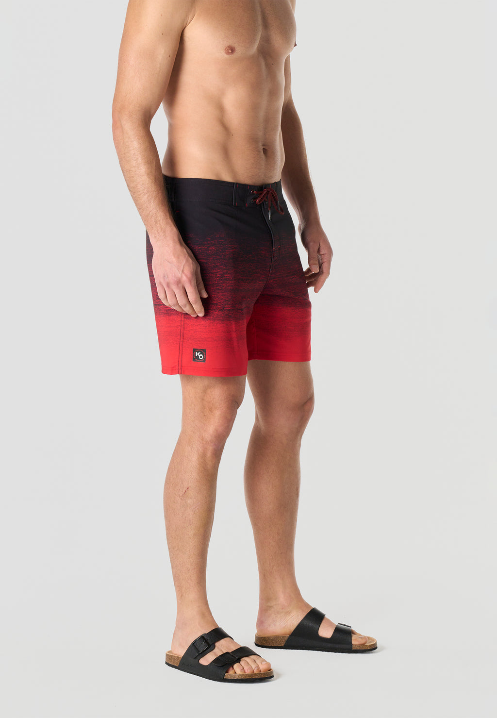Maillot de bain surf dégradé homme rouge - Koroshi 2611WA06