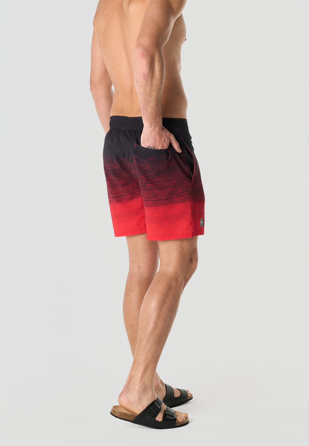 Maillot de bain surf dégradé homme rouge - Koroshi 2611WA06