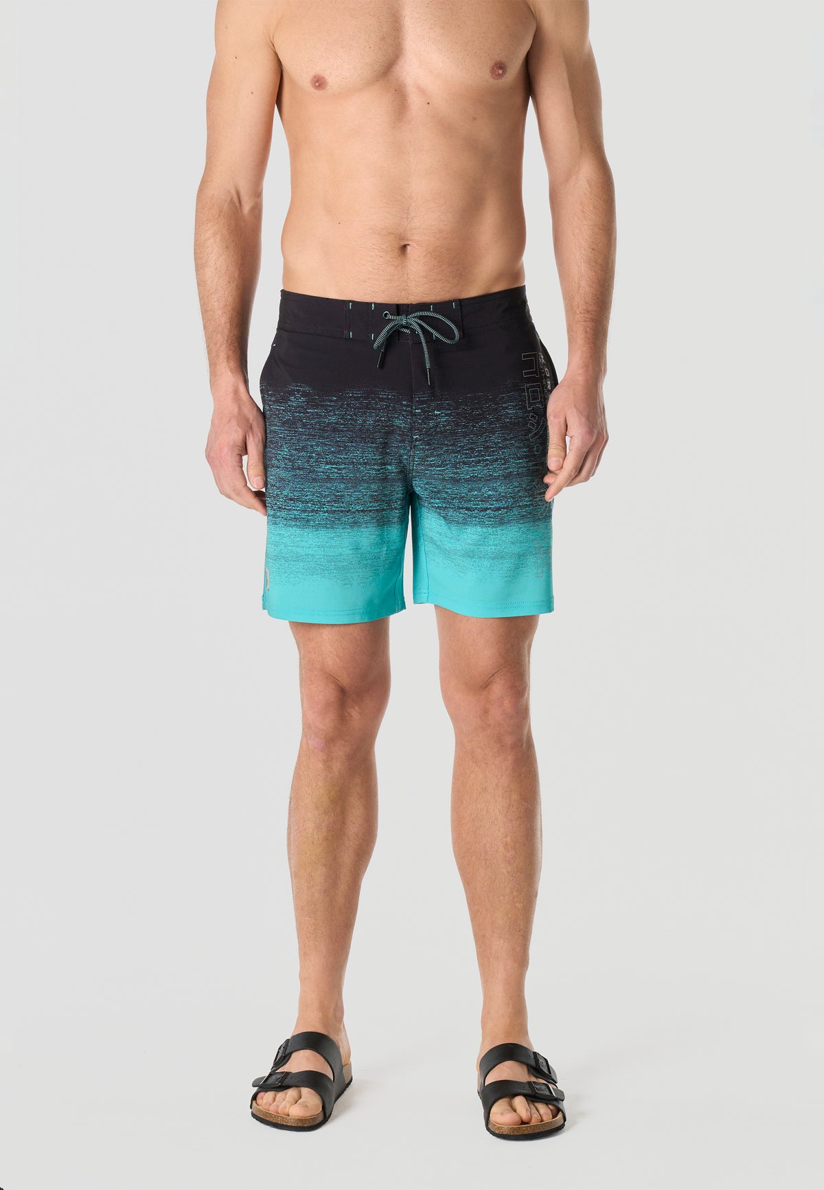 Gradient men's mint surf swimsuit - Koroshi 2611WA06