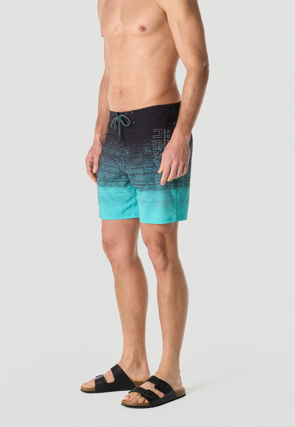 Gradient men's mint surf swimsuit - Koroshi 2611WA06