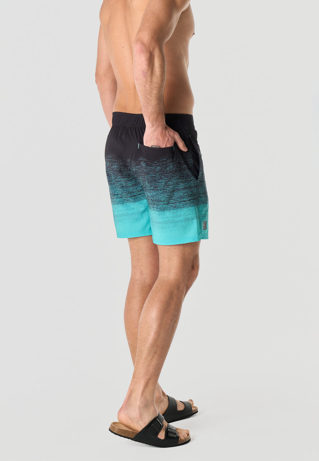 Gradient men's mint surf swimsuit - Koroshi 2611WA06