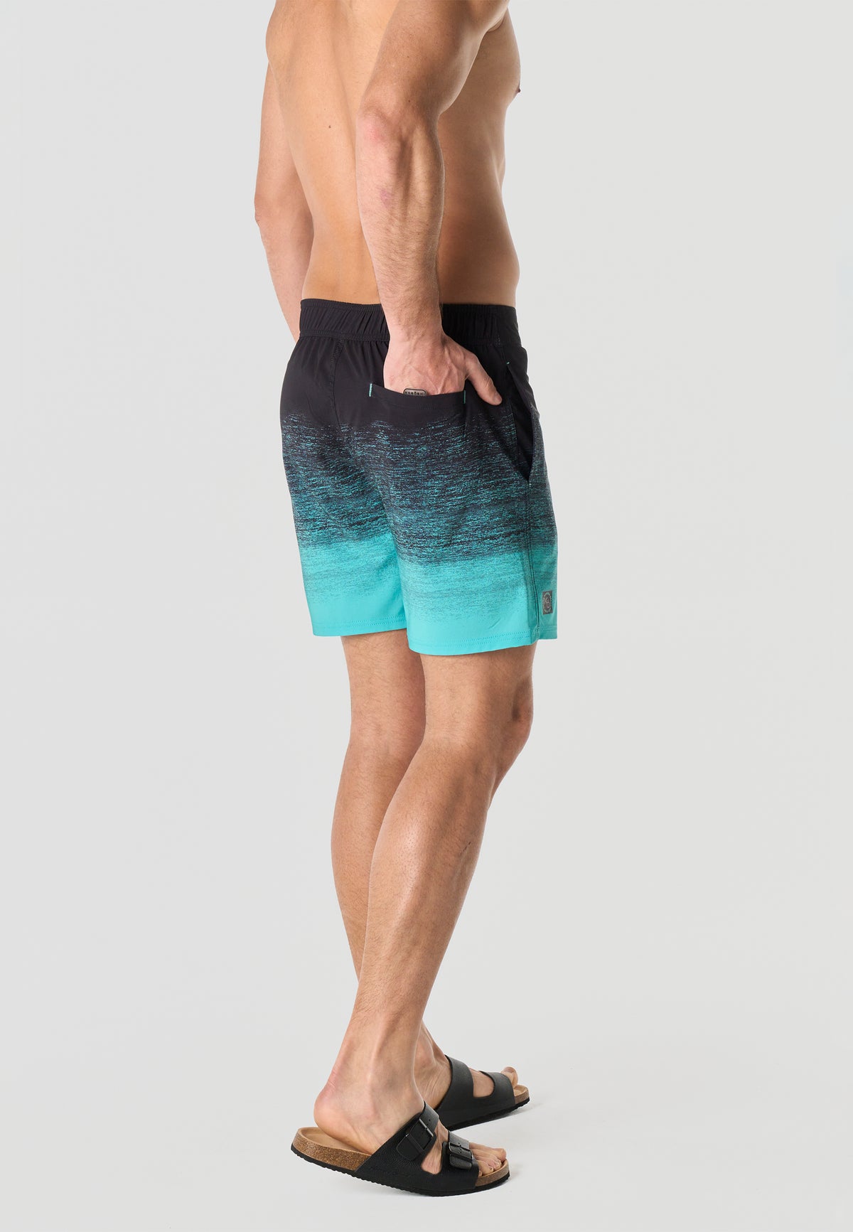 Gradient men's mint surf swimsuit - Koroshi 2611WA06